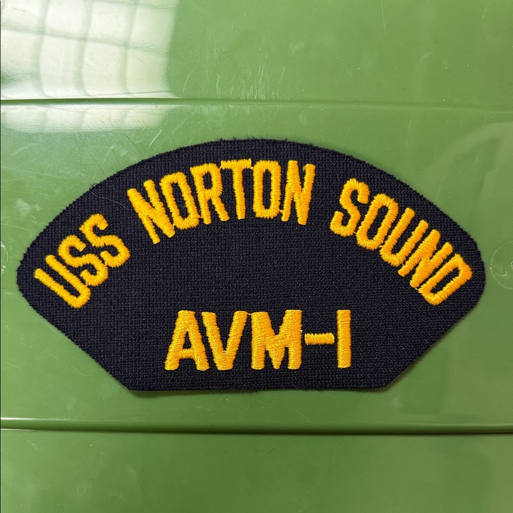 USS Norton Sound AVM-1 embroidered naval Patch